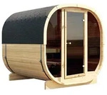 Wolff Finnhaus Cube Saunafass 230 Art 1 naturbelassen Typ 2 mit Vollglasfront...
