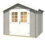 Weka Gartenhaus 209 - 28 mm hellgrau Gartenhaus 209 - 250 x 200 cm (Gr. 1,5) - 50 %