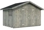 Palmako Ger&auml;tehaus Nils 8,2 m2 - 16 mm Grau tauchimpr&auml;gniert