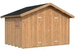 Palmako Ger&auml;tehaus Nils 8,2 m2 - 16 mm Hellbraun tauchimpr&auml;gniert