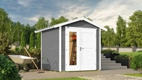 Weka 224.2121.15010, Weka Gartenhaus 224 A inkl. moderner Design-Doppelt&uuml;r -...