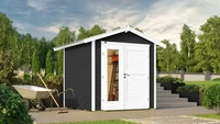 Weka 224.2121.10010, Weka Gartenhaus 224 A inkl. moderner Design-Doppelt&uuml;r -...