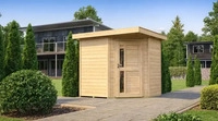 Weka 229.2121.10410, Weka 21 mm Gartenhaus 229 A Eckhaus inkl. moderner