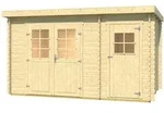 Weka Gartenhaus 254 - 28 mm-370 x 250 cm (Gr. 2) - 50 % Rabatt auf Dacheindeckung
