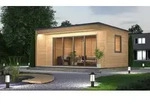 Weka Gartenhaus Designhaus Cubilis 4.0 mit Lamellenelementen - 45 mm natur 518...