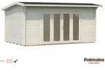 Palmako Gartenhaus Ines 13,7 m2 - 44 mm Transparent tauchimpr&auml;gniert