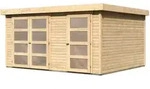 Karibu Gartenhaus M&uuml;hlentrup 3 Zweiraumhaus - 19 mm-404 x 332,5 cm-...