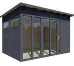 Bertilo Gartenhaus Pentus 3 Office - 19 mm anthrazit
