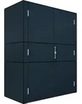 Bertilo HPL Ger&auml;teschrank Terrace High - 6 mm anthrazit