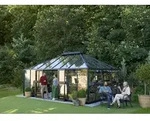 Juliana Gew&auml;chshaus Grand Oase anthrazit - 3 mm Sicherheitsglas - 25,6 m2