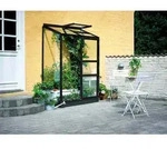 Halls Gew&auml;chshaus Altan - 0,91 m2 / 1,33 m2 Farbe: Schwarz 1,32 x 0,69 m - 0,91 m2