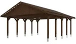 Skan Holz Wallgau - Satteldach Doppelcarport Breite 620 cm Gr. 2 - 620 x 750 cm