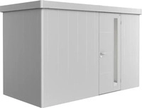Biohort 82024, Biohort Ger&auml;tehaus Neo 348 x 180 cm (1D) Einzelt&uuml;r silber-metallic