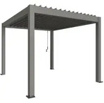 Biohort Pergola B 312 x T 367,5 x H 255 cm (Gr. 3x3,5) Rahmen: quarzgrau-metallic /