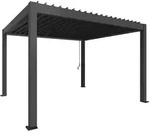 Biohort Pergola B 404,5 x T 367,5 x H 255 cm (Gr. 4x3,5) Rahmen: dunkelgrau-metallic