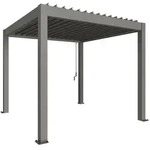 Biohort Pergola B 312 x T 312 x H 255 cm (Gr. 3x3) Rahmen: quarzgrau-metallic /