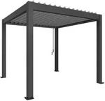 Biohort Pergola B 312 x T 312 x H 255 cm (Gr. 3x3) Rahmen: dunkelgrau-metallic /