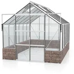 Vitavia Gew&auml;chshaus Cassandra 9900 inkl. Sockelmauer - 9,9 m2 -Alu-blank
