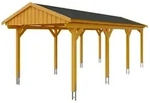 Skan Holz Fichtelberg - Satteldach Einzelcarport Breite 317 cm Gr. 2 - 317 x...
