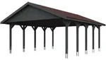 Skan Holz Wallgau - Satteldach Doppelcarport Breite 620 cm Gr. 2 - 620 x 750 cm