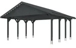 Skan Holz Wallgau - Satteldach Doppelcarport Breite 620 cm Gr. 1 - 620 x 600 cm