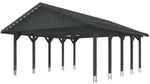 Skan Holz Wallgau - Satteldach Doppelcarport Breite 620 cm Gr. 2 - 620 x 750 cm