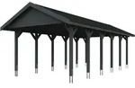 Skan Holz Wallgau - Satteldach Einzelcarport Breite 430 cm Gr. 3 - 430 x 900 cm