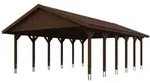 Skan Holz Wallgau - Satteldach Doppelcarport Breite 620 cm Gr. 3 - 620 x 900 cm