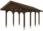 Skan Holz Wallgau - Satteldach Einzelcarport Breite 380 cm Gr. 1 - 380 x 600 cm