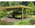 Skan Holz Friesland Doppelcarport - Breite 557 cm Nadelholz-Gr. 1 - 557 x 555...