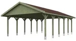 Skan Holz Wallgau - Satteldach Doppelcarport Breite 620 cm Gr. 3 - 620 x 900 cm