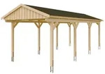 Skan Holz Fichtelberg - Satteldach Einzelcarport Breite 317 cm Gr. 2 - 317 x...