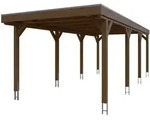 Skan Holz Grunewald - Flachdach Carport aus Leimholz Breite 321 cm Gr. 2 - 321...
