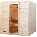 Weka Sauna Valida Gr. 2 mit Glast&uuml;r - Massivholzsauna 38 mm 5,4 kW Kompaktofen mit