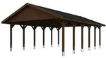 Skan Holz Wallgau - Satteldach Doppelcarport Breite 620 cm Gr. 3 - 620 x 900 cm