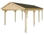 Skan Holz Fichtelberg - Satteldach Einzelcarport Breite 423 cm Gr. 2 - 423 x...