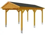 Skan Holz Fichtelberg - Satteldach Einzelcarport Breite 317 cm Gr. 1 - 317 x...