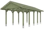 Skan Holz Wallgau - Satteldach Einzelcarport Breite 380 cm Gr. 2 - 380 x 750 cm