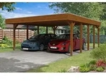Skan Holz Friesland Doppelcarport - Breite 557 cm Nadelholz-Gr. 2 - 557 x 708...