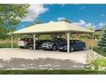 Skan Holz Carport Taunus 1176 x 634 cm-farblich unbehandelt Holzcarport