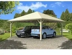 Skan Holz Carport Taunus 634 x 634 cm-farblich unbehandelt Holzcarport