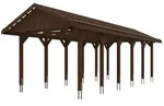 Skan Holz Wallgau - Satteldach Einzelcarport Breite 380 cm Gr. 3 - 380 x 900 cm