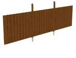 Skan Holz R&uuml;ckwand f&uuml;r Leimholz Doppel- Leimholz Carports -...