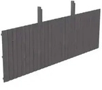 Skan Holz R&uuml;ckwand f&uuml;r Leimholz Doppel- Carports - Deckelschalung Gr. 1