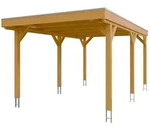 Skan Holz Grunewald - Flachdach Carport aus Leimholz Breite 321 cm Gr. 1 - 321...