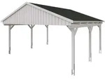 Skan Holz Fichtelberg - Satteldach Doppelcarport Breite 423 cm Gr. 1 - 618 x...