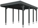 Skan Holz Friesland - Flachdach Einzelcarport Profil - Breite 314 cm Nadelholz...