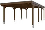 Skan Holz Grunewald - Flachdach Carport aus Leimholz Breite 427 cm Gr. 2 - 427...
