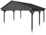 Skan Holz Fichtelberg - Satteldach Doppelcarport Breite 423 cm Gr. 1 - 618 x...