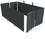 Skan Holz Abstellraum C6 f&uuml;r Carports - Profilschalung schiefergrau
